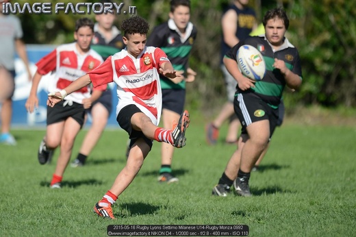 2015-05-16 Rugby Lyons Settimo Milanese U14-Rugby Monza 0992